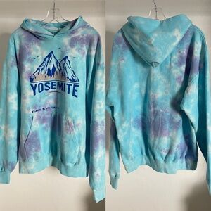BOWERY SUPPLY CO. Cozy YOSEMITE Themed HOODIE SWEATSHIRT Shacket Size Medium
